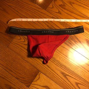 Men's Charlie Bymz Stretch Thong - L (fits like M)